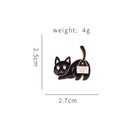 Lapel Pin The Exposed Clasp Badge Denim Jackets Lapel Pin Enamel Pin Cat Brooch