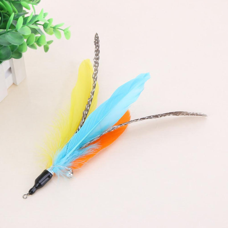 5pcs/lot Colorful Cat Toys Feather Replacement for Interactive Cat Wand