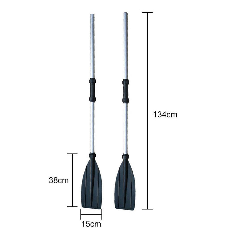 2x2pcs Detachable Kayak Rafting Paddle Surfing Canoe Oars Paddle