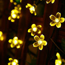 20LED 5m Solar Cherry Blossom String Light Decorative Lamp (Warm White) Newly
