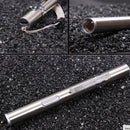 Stainless Steel Pocket Torch Lamp USB Rechargeable Penlight LED Flashlight