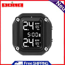 LCD Motorcycle TPMS with Time Display Motorbike Tyre Pressure Monitoring System