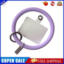 Hanging Ring Phone Silicone Chain Anti-Lost Lanyard Bracelet (Light Purple)