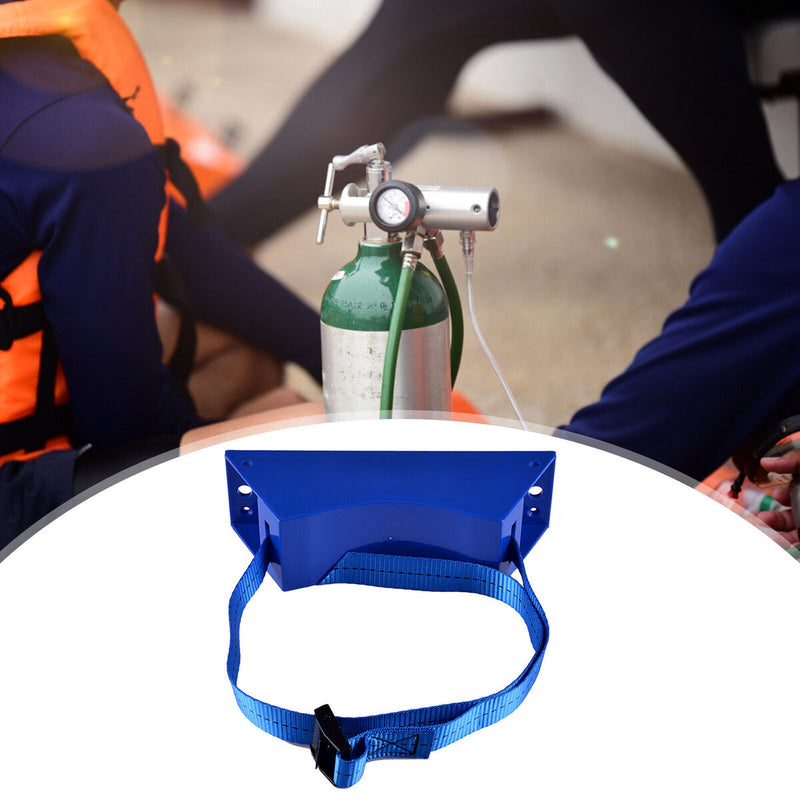 Gas Cylinder Bracket - Wall Mounted Durable ABS Gas Cylinder with Screw & Strap