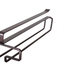 Home Wine Glass Holder Cabinet Stemware Organizer Rack Kitchen Tool (Brown)