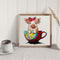 Coffee Cup Pig DIY Diamond Painting Kits Full Round Drill Wall Decor Art Cr