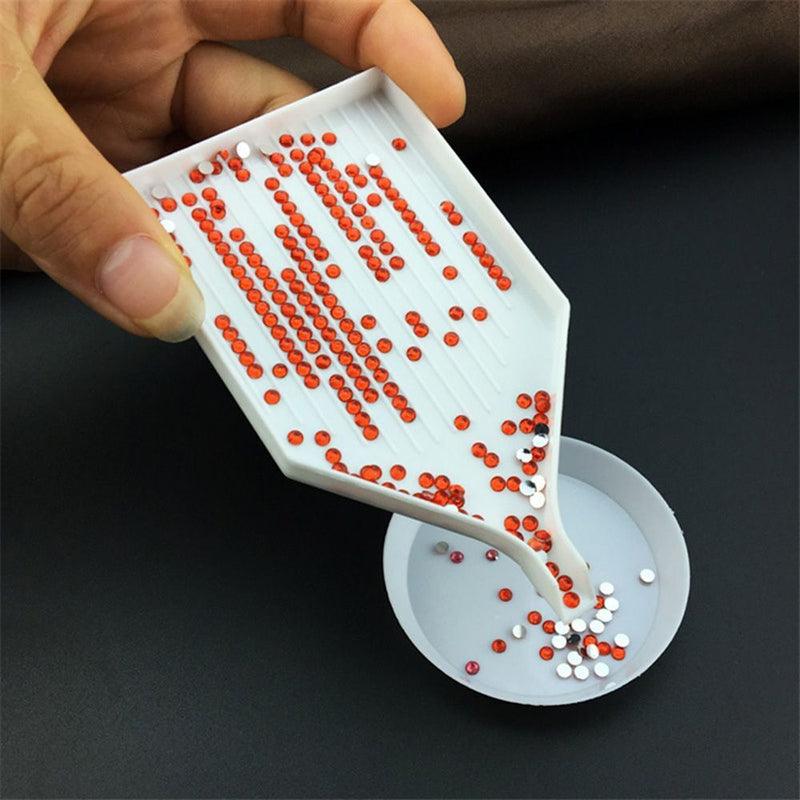 Embroidery Square 5D Acrylic Plastic Point Drill Tray Plate Diamond Painting