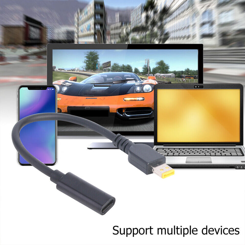 PD USB C Female to DC Connector Power Supply Adapter for Lenovo ThinkPad Helix