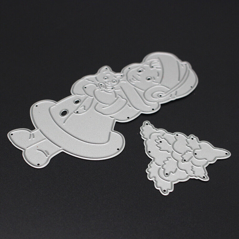 Girl Cat DIY Metal Cutting Dies Stencils Scrapbooking Embossing Craft-16532