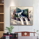 5D Diamond Painting Kit DIY Waterfall Landscape Full Round Drill Home Decorat