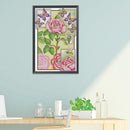 14CT Stamped Cross Stitch Kits DIY Flowers Mosaic Artwork for Home Decor Gift