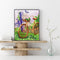 Lawn Bike Oil Paint By Numbers Kits DIY Handpainted on Canvas Wall Art Gift