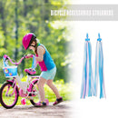 2x Kids Scooter Bike Decor Ribbon Bicycle Handlebar Tassel Streamers (Blue)
