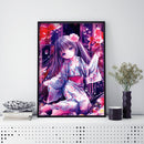 5D Animation girl Diamond Painting Special Shape Rhinestone Partial