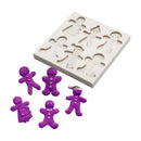 Cone Baking Tool Christmas Candy Molds Cookie Man Snowman Shape Chocolate Mold