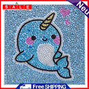 5D DIY Full Drill Specially Shaped Diamond Painting Cute Whale Cross Sti