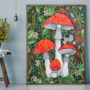 Diamond Painting Poisonous mushrooms Full Round Diamond Rhinestone Set