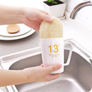 Reusable Microfibre Sponge Cleaning Sponge Pot Bowl Brush Dish Washing Cloth