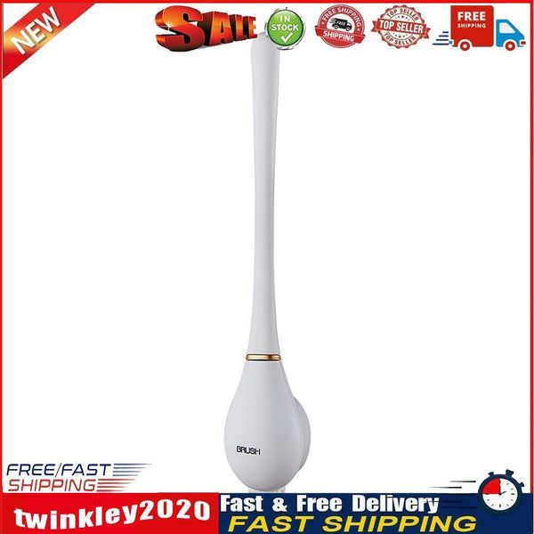 Wall Mounted Toilet Brush with Holder Long Handle Bathroom Cleaner (White) Newly
