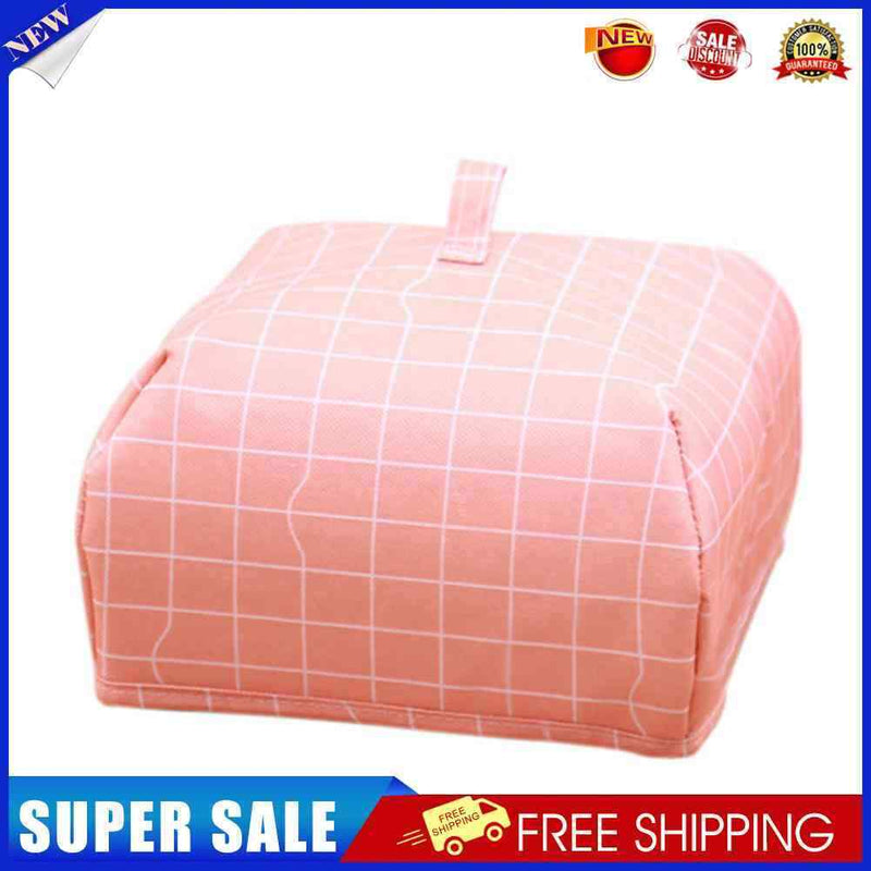 Kitchen Insulated Aluminum Foil Cover Foldable Food Cover (Red Lattice S)