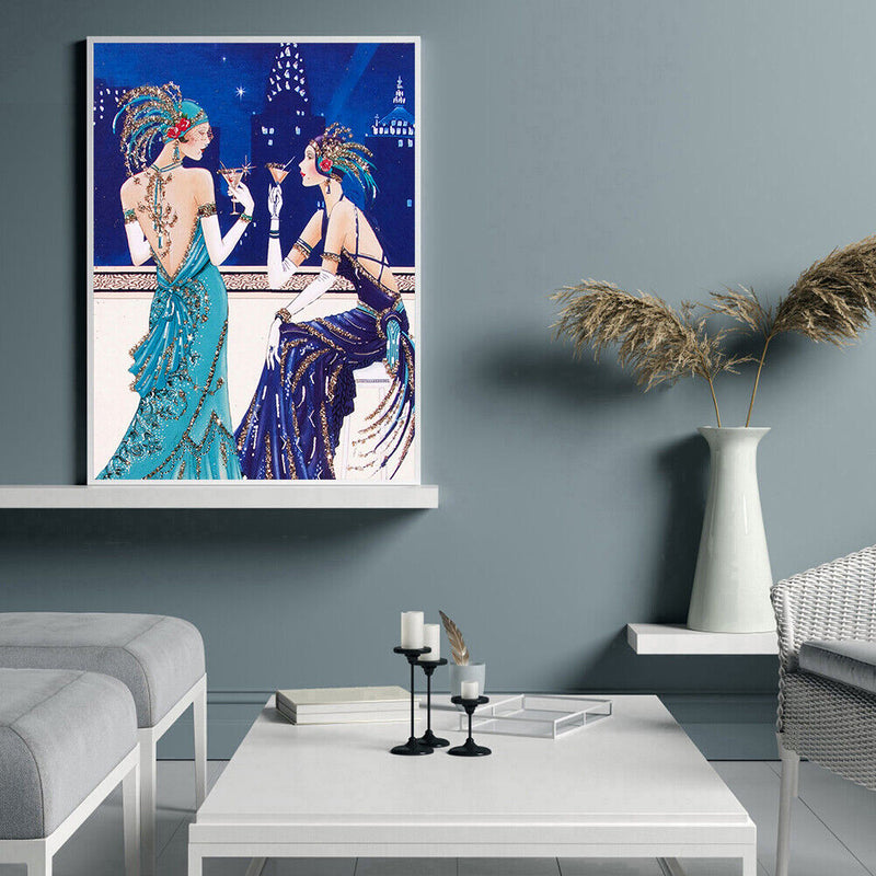 Oil Paint Lady By Numbers Coloring Picture Drawing