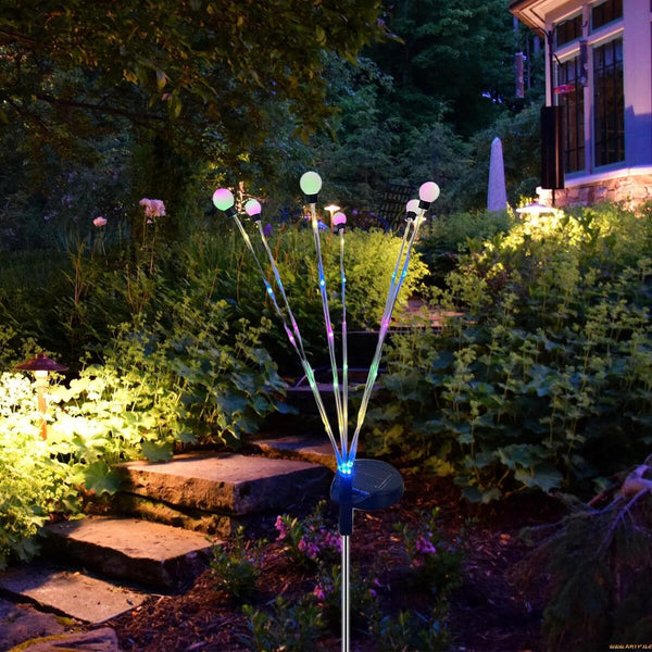 Solar LED Light Outdoor Garden Decor Landscape Light Firework Firefl!