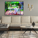 DIY Digital Oil Painting By Numbers Kits Garden Girl Picture Wall Art Room Decor