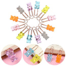 Bear School Office Stationery Organizer Clip Holder Bookmark Binder Paper Clips