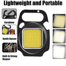 Mini LED Flashlight Portable Work Lights Pocket Keychains Torch USB Rechargeabl`