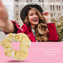 Flower Printed Hair Rubber Band Women Girls Sweet Hair Rope Ties Ponytail Holder