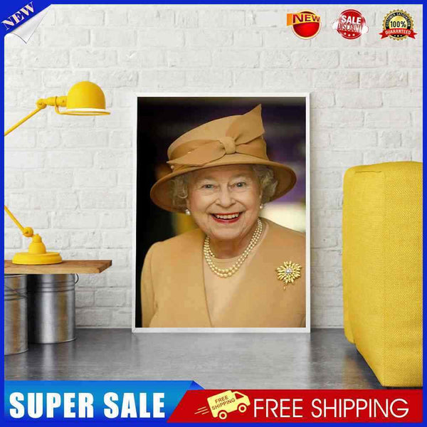 #A 5D DIY Diamond Painting The Queen of England Kits Full Round Drill Wall Decor