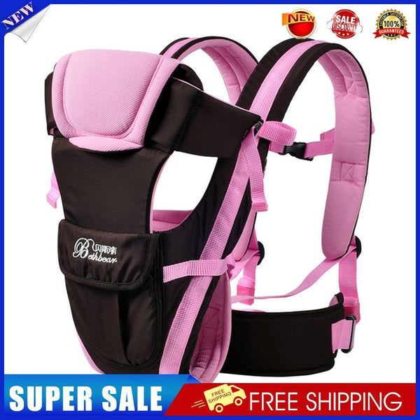 0-24M Breathable Front Facing Baby Carrier Infants Sling Backpack (Pink)