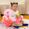 Baby Sofa Support Seat Cover Plush Learning To Sit Chair with Rod (Rabbit) Newly