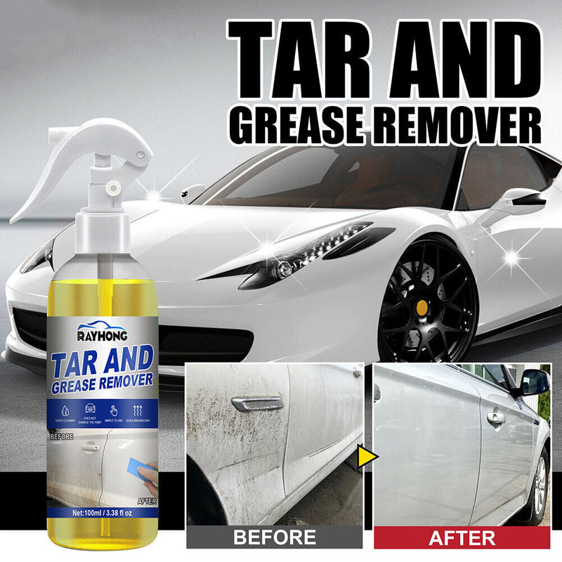 100ml Car Oil Tar Grease Remover Solvent Based Outdoor Formula Cleaning Spray