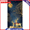 Golden Deer Oil Paint By Numbers DIY Canvas Wall Picture Craft Home Decorations