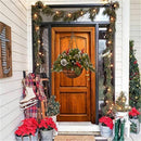 Cones Led String Lights Flower Wreath Christmas Front Door Hanging Baskets