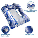 Summer Water Hammock Pool Beach Lounger Floating Sleeping Cushion (Blue) Newly