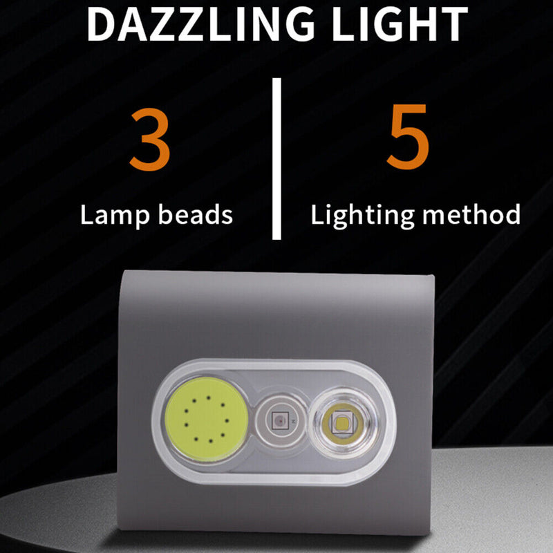 XPG+COB LED Running Clip Light Waterproof 400lm Safety Jogging Night Pocket