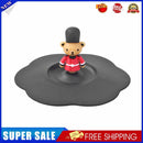 5pcs Silicone Cup Cover Heat-resistant Leak Proof Cartoon Lid (Bear)