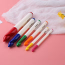 6pcs/set ABS Handle Knitting Needles Aluminum Crochet Hooks for Weaving Sew