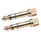 1/2pcs 6.35mm Male to 3.5mm Female Plug Jack Mic Audio Screw Adapter Converter