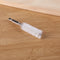 2pcs Pipe Dredge Hex Shank Brush Kit with Drill Extension Rod (White Nylon)