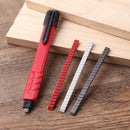 Portable Solid Carpenter Pencil Measuring Mark on Metal Pen Tool (Pen Set) Newly