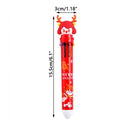 Decor Ten Color Pen Stationery Gingerbread Man Christmas Ballpoint Pen