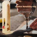 Leather Retaining Clip Wood for DIY Stitching Sewing Lacing Clamp Hand Tool