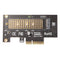 PCIe to M2/M.2 Adapter PCI Express X4 X8 X16 NVME M.2 SSD Card (Luxury)