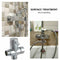 G1/2" 3 Way T-shaped Diverter For Shower Head Arm Best T-valve Diverter L8O3