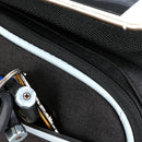 Bicycle Front Top Tube Frame Touch Screen Saddle Bag Phone Holder (Black) Newly