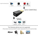 HD 1080P HDMI-Compatible to VGA Adapter VGA Output Laptop Converter (Black)