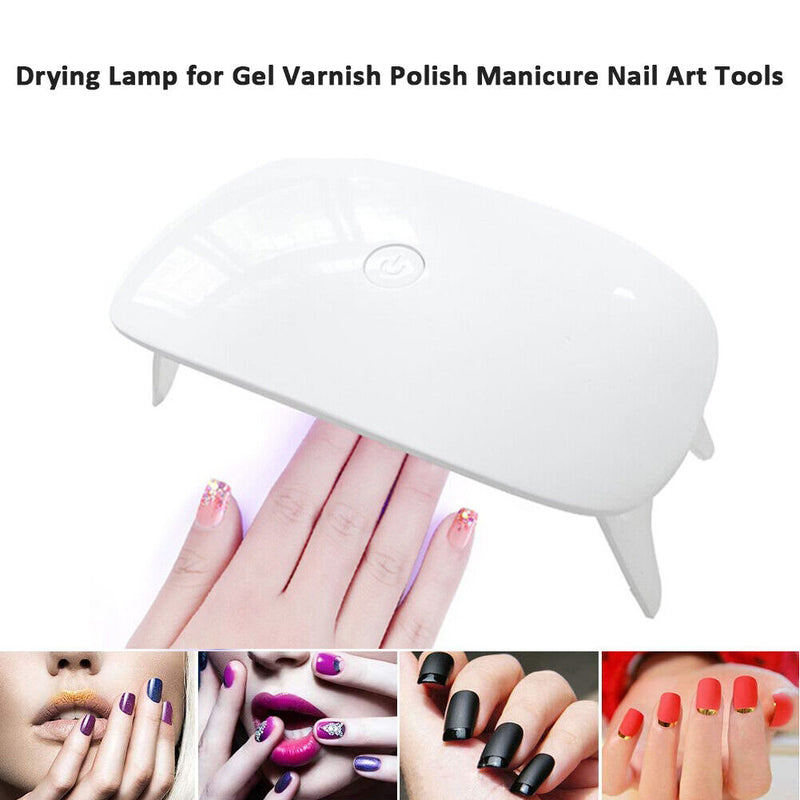 Portable 6W Mini Manicure Lamp Phototherapy USB LED UV Cable Nail Drying Machine